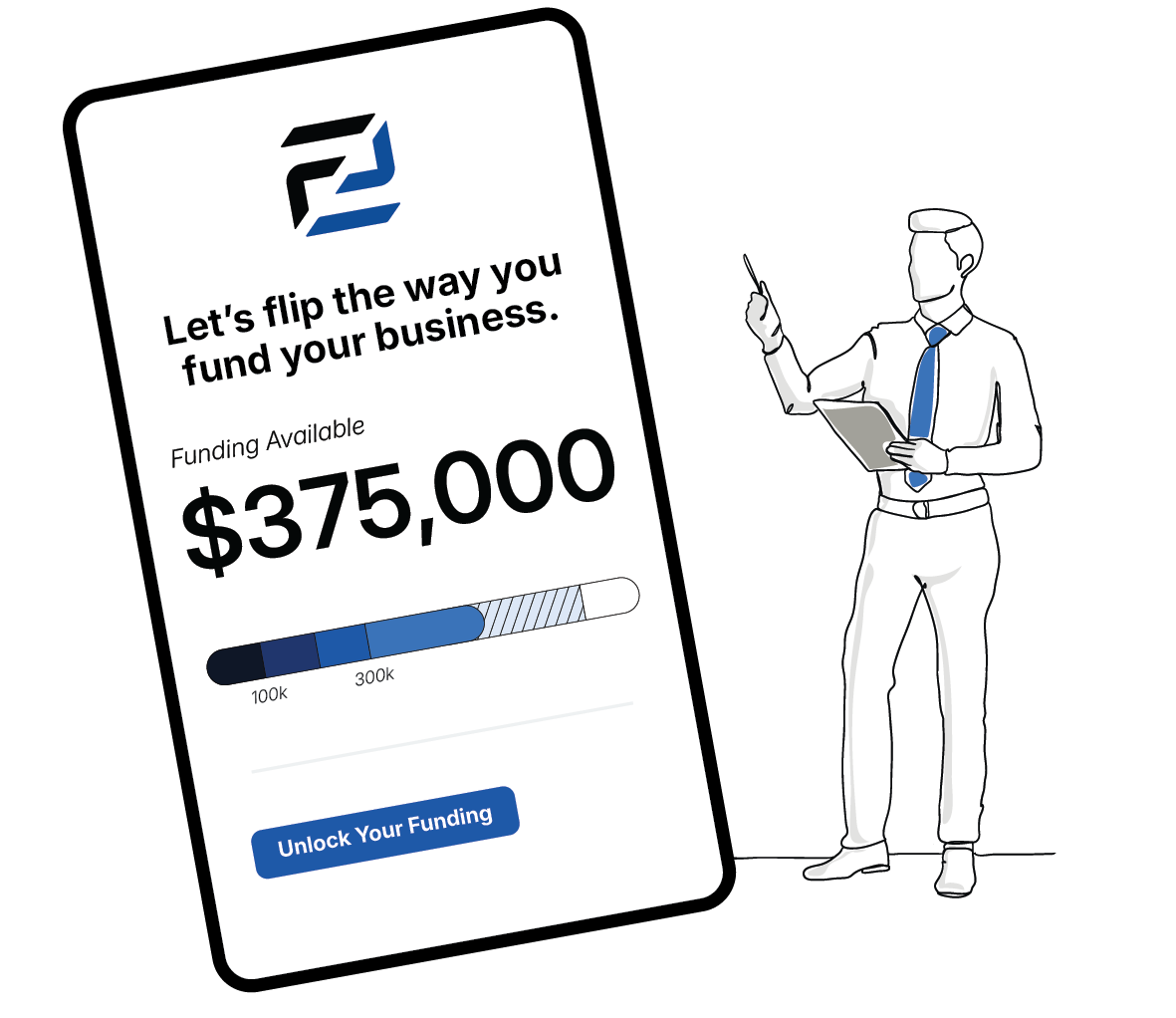 Flip Finance App on a phone